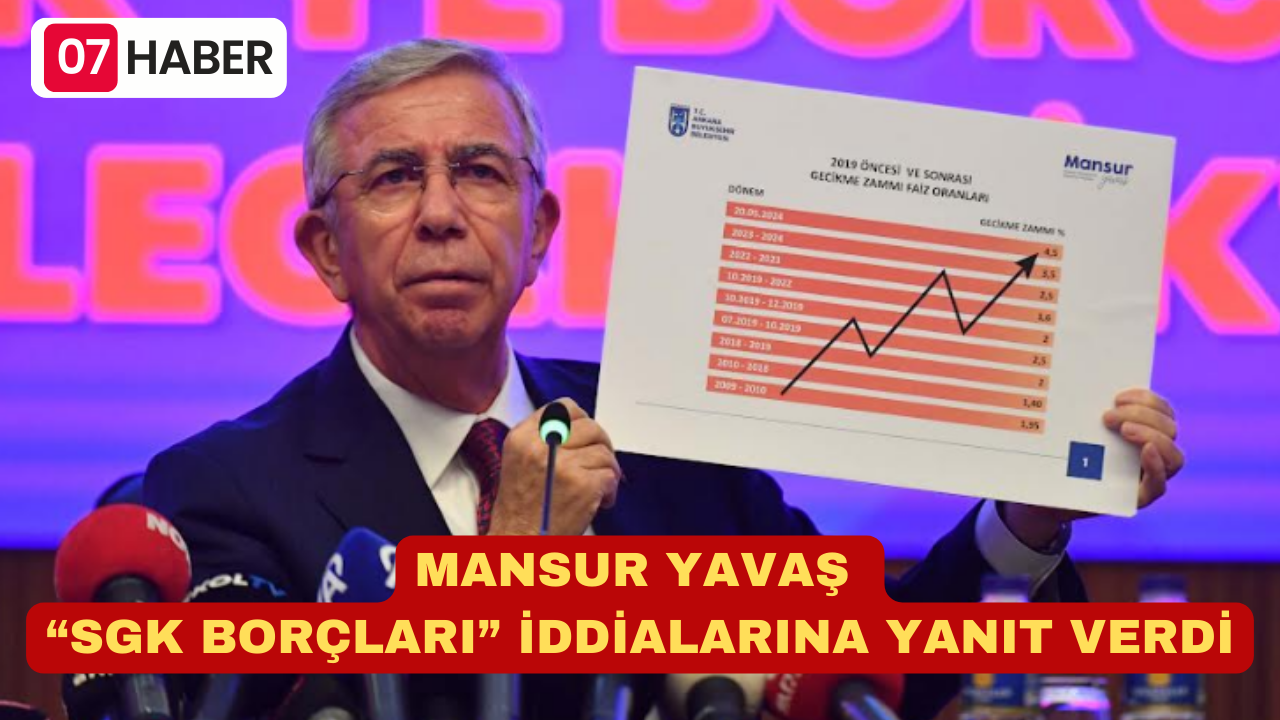 MANSUR YAVAŞ “SGK BORÇLARI” İDDİALARINA YANIT VERDİ