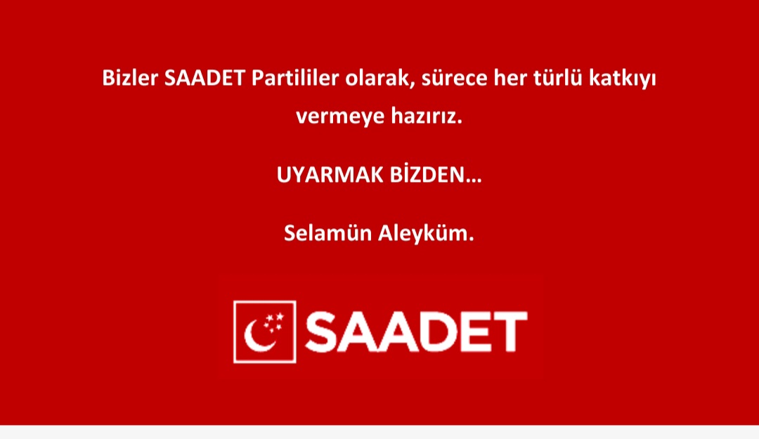 SAADET PARTİSİ TERME İLÇE TEŞKİLATI SEL VE TAŞKIN İÇİN UYARDI