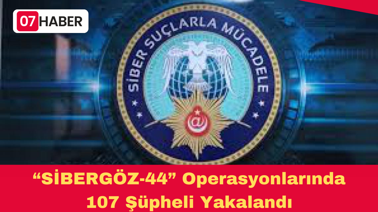 “SİBERGÖZ-44” Operasyonlarında 107 Şüpheli Yakalandı