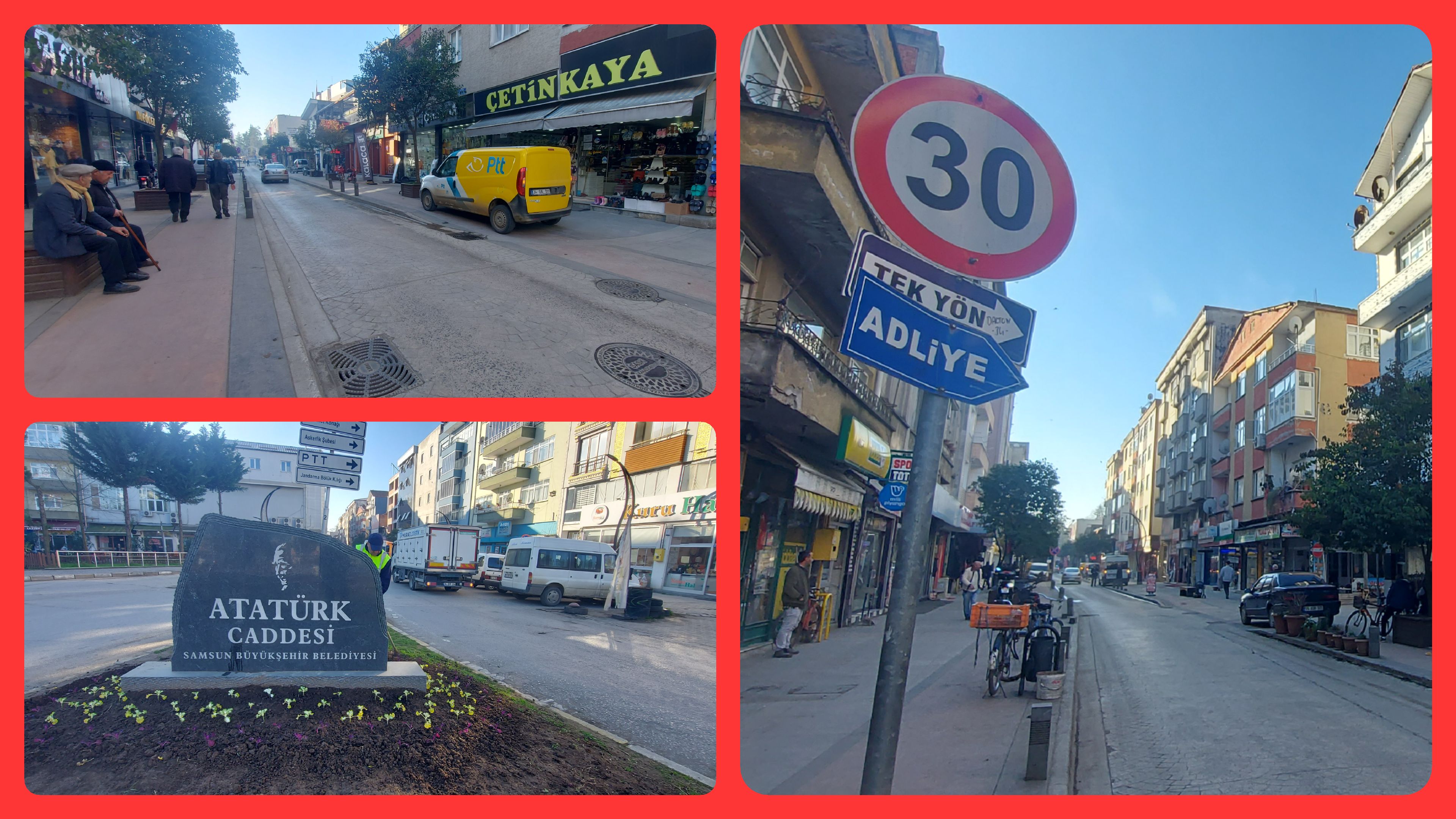 Terme Atatürk Caddesi’nde Trafik Sorunu Yeniden Gündemde