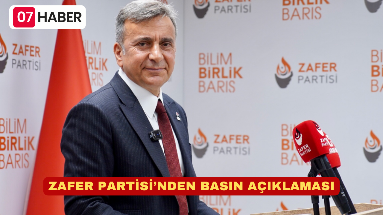 ZAFER PARTİSİ’NDEN BASIN AÇIKLAMASI