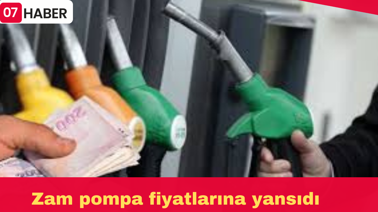 Zam pompa fiyatlarına yansıdı