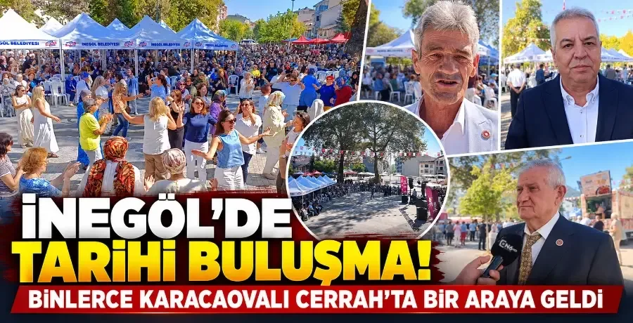 Bursa İnegöl’de Tarihi Buluşma! Binlerce Karacaovalı Cerrah’ta bir araya geldi