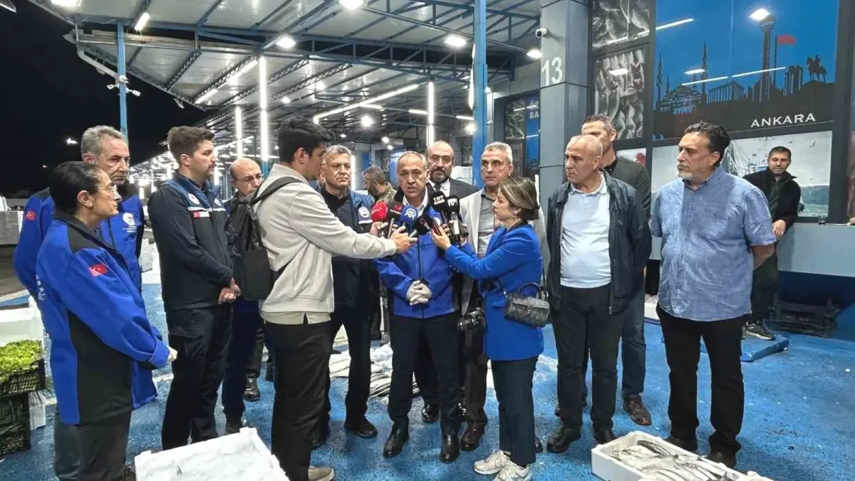 Tarım ve Orman Bakanlığı Ankara İl Müdürü Dallı, Ankara Balık Hali’ni ziyaret etti