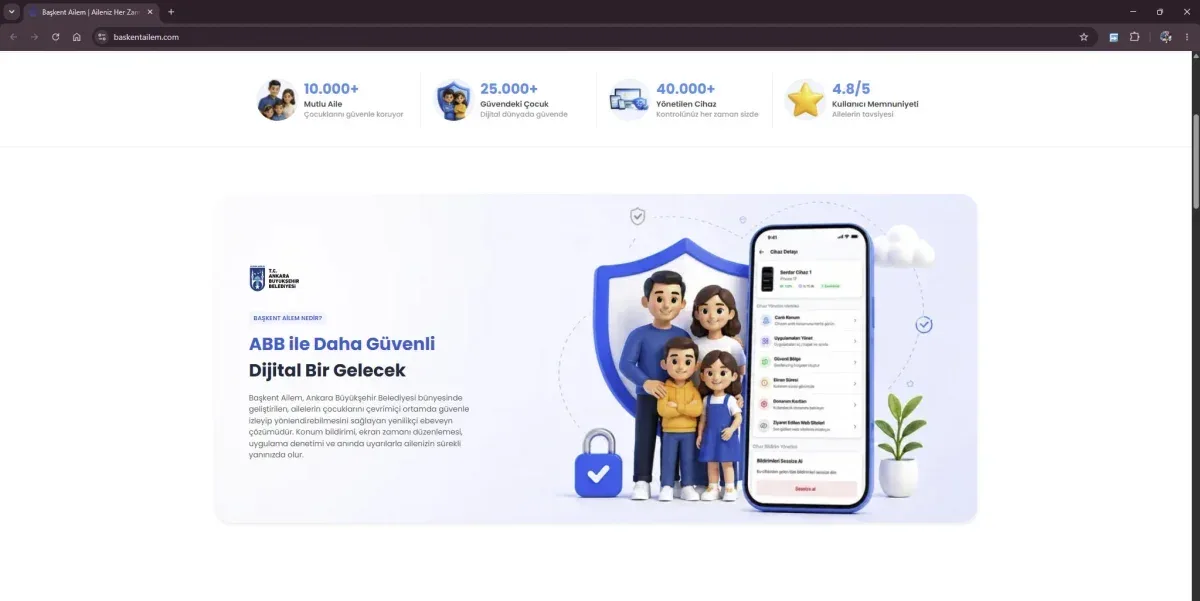 ABB’den ailelere yeni dijital uygulama: “Başkent Ailem”