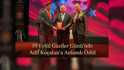 19 Eylül Gaziler Günü’nde Adil Koçalan’a anlamlı ödül