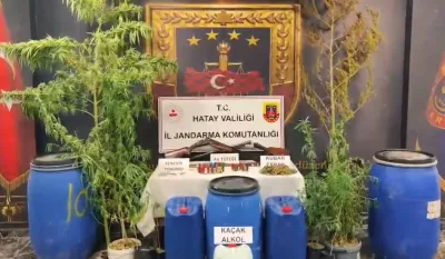 Hatay'da uyuşturucu, kaçak içki ve ruhsatsız silah operasyonu